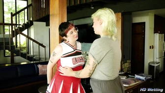 Bound and Tickled Cheerleader