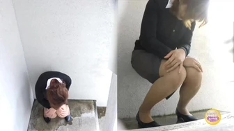 DLSL-402 02 Hidden camera footage in the office: Office lady gets lectured and wets herself 2 screenshot 2