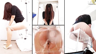OJHI-831 01 Extreme Urination in a Western-Style Toilet - Part 6: Buttocks Viewed Through a One-Way Mirror