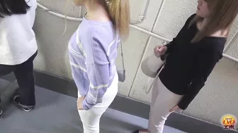 DLEE-234 03 Wetting in jeans Outdoor desperation and pissing in the line to the toilet screenshot 4