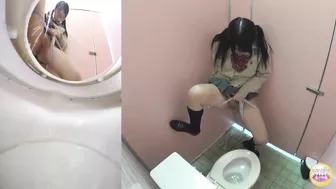 DLSL-131 02 Mischievous peeing voyeur - school girl’s toilet overflowed with piss! screenshot 3