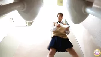DLSL-366 03 Imposed standing piss! Schoolgirls using boy's urinal for emergency urination screenshot 3